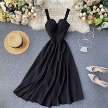 Load image into Gallery viewer, YuooMuoo 2020 Brand Design V-neck Vintage Back Bandage Dress Women Summer Elegant Big Swing Long Party Dress Fashion Green Dress