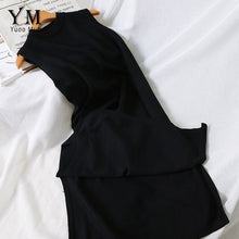 Load image into Gallery viewer, YuooMuoo 2019 Sleeveless Knitted Tank Dress Autumn Vintage Sweater Dress Women Elegant Split Midi Dress Retro Ladies Dresses