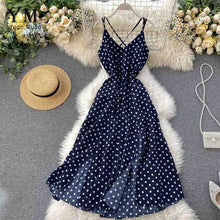 Load image into Gallery viewer, YuooMuoo Women Backless Flower Print Maxi Dress Bohemian Summer Sleeveless Long Beach Dress High Waist Chiffon Dress robe femme