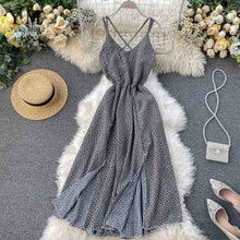 Load image into Gallery viewer, YuooMuoo Women Backless Flower Print Maxi Dress Bohemian Summer Sleeveless Long Beach Dress High Waist Chiffon Dress robe femme