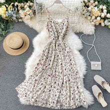 Load image into Gallery viewer, YuooMuoo Women Backless Flower Print Maxi Dress Bohemian Summer Sleeveless Long Beach Dress High Waist Chiffon Dress robe femme